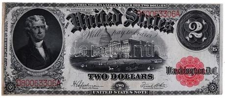 Amerikai Egyesült Államok 1917. 2$ "Thomas Jefferson" T:II-,III USA 1917. 2 Dollars "Thomas Jefferson" C:VF,F