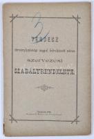 1899 Versecz törvényhatósági joggal felruházott város szervezési szabályrendelete. Wettel és Veronits. 72p.