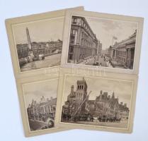 1900 London 6 db érdekes litho kép / London 6 litho pictures 21x16 cm