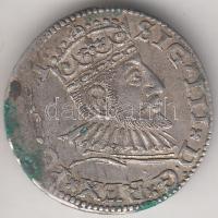 Lengyel Királyság / Riga 1591. 3Gr Ag "III.Zsigmond" T:2- Poland / Riga 1591. 3 Grossi "Sigismund III." Ag C:VF Kopicki 8186.