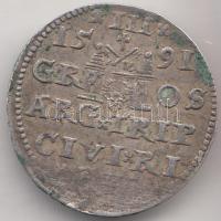 Lengyel Királyság / Riga 1591. 3Gr Ag "III.Zsigmond" T:2-
Poland / Riga 1591. 3 Grossi &qu...