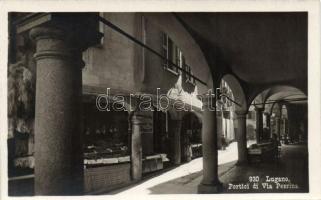 Lugano Via Pessina, arcades