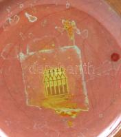 Zsolnay zöld eozin mázas váza, jelzett, hibátlan, m:25 cm/ Zsolnay eosin vase