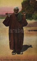 Egyptian types and scenes, an old arab warrior