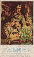 Military WWI Christmas 1916 s: Offner (Rb)