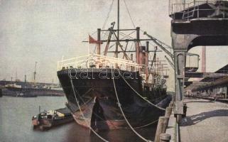 5 db érdekes, háború előtti hajós képeslap / 5 vintage ship postcards