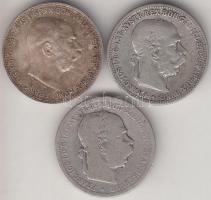 Ausztria 1893-1915. 1K Ag (3x)2klf T:2-,3
Austria 1893-1915. 1 Corona Ag (3x) 2diff C:vF,F
