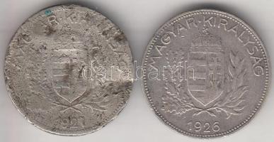 1926-1927. 1P Ag (2xklf) T:2-,3