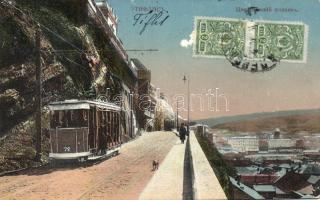 Tbilisi, Tiflis; hill, tram