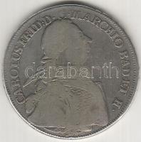 Német államok/Baden/Durlach 17..(számnál sérült) Koventionstaler ezüst T:4 sérült