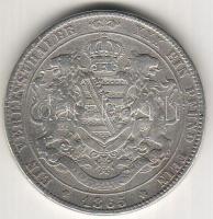 Német államok/Szászország 1865B Taler ezüst T:3 ph.