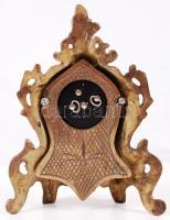 Slava asztali óra neobarokk stílusú bronz keretben (nem jár) / 
Slava table clock in neo-baroque sty...