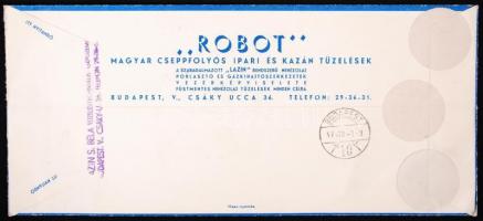 cca 1940 Magyar Állami Vas-, Acél-, és Gépgyárak reklámos boríték