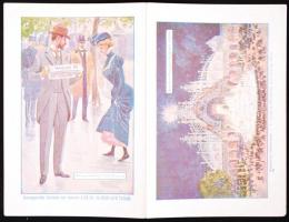 1900 Párizsi Világkiállítás, úri szabót reklámozó kártya / 1900 Paris Expo advertising for tailor