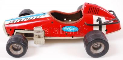 Cca 1980 fém-műanyag Spint hobby car, sérült, h:23 cm