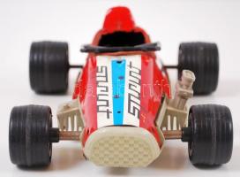 Cca 1980 fém-műanyag Spint hobby car, sérült, h:23 cm
