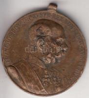 1898. "Jubileumi Emlékérem Fegyveres Erő Számára / Signum memoriae (AVSTR)" Br érem mellszalag nélkül T:2- ph. Hungary 1898. Commemorative Jubilee Medal for the Armed Forces without ribbon C:VF edge error