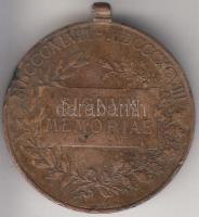 1898. "Jubileumi Emlékérem Fegyveres Erő Számára / Signum memoriae (AVSTR)" Br érem mellsz...