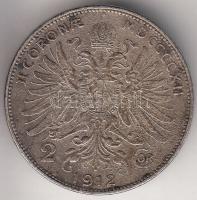 Ausztria 1912. 2K Ag T:2- Austria 1912. 2 Corona Ag C:VF