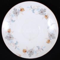 5db, matricás díszítésű, jelzett kínai kistányér / 
5 Chinese saucers, d: 11,5cm