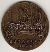 1966. "Budapest 1956" emigrációs veret, bronz T:1