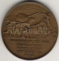 1976. "1956-Nagy I.-Maléter P." emigrációs veret, bronz, tokban T:1