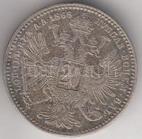 Ausztria 1868. 20Kr Ag T:2 Austria 1868. 20 Kreuzer Ag C:XF