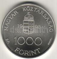1995. "Integráció az EU-ba-ECU" 1000Ft ezüst T:BU