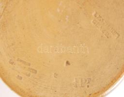 Régi angol Lovatt kiöntő pár egyiken ón fedéllel, jelzettek, hibátlanok, m:9-12 cm