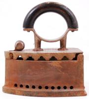 Régi szenes vasaló / Vintage coal iron, 22x20x10cm