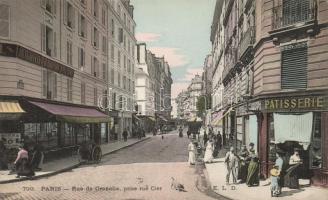 Paris, Rue de Grenelle, Rue Cler, confectionery, Hotel Dijon (small tear)