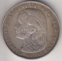 Hollandia 1897. 1G Ag "I. Wilhelmina" T:2-
Netherlands 1897. 1 Gulden Ag "Wilhelmina ...
