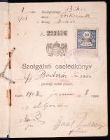 1908 Szolgálati cselédkönyv (Körösszakálról)