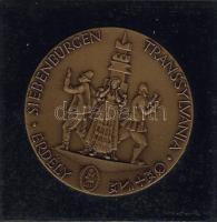1989. "A magyar nemzetért-Erdély" bronz szign.Kiss Nagy András tokban + tanúsítvány T:2