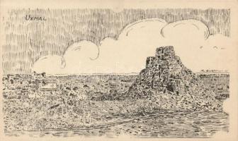 11 db régi, használatlan, jó állapotó Cicerol képeslap a maja civilizáció maradványairól / 11 unused...