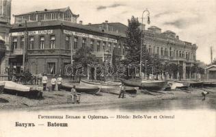 Batumi, Batoum; Hotel Bellevue, Hotel Oriental, ship station