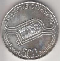 1981. 500Ft Ag "Labdarúgó VB / 3 játékos" T:BU tokban