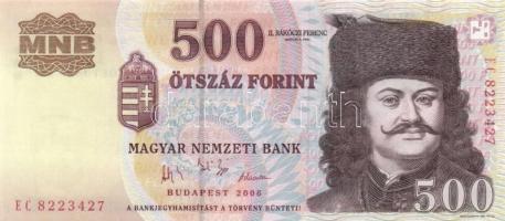 2006. 500Ft "1956-os forradalom évfordulója" (2x) "EC" T:I