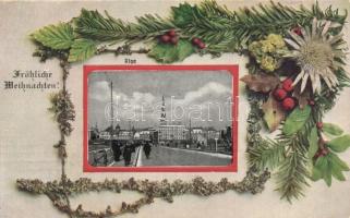 Riga, Emb. Christmas greeting card