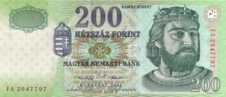2001. 200Ft "FA" T:I