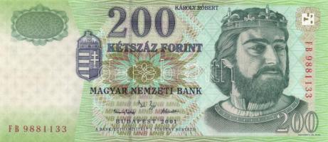 2001. 200Ft "FB" T:I