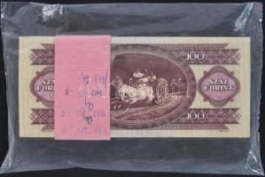 1984. 100Ft "B" (100db) eredeti banki kötegelőben és csomagolásban! T:I