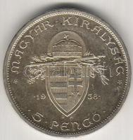 1938. 5P "Szent István" ezüst T:2+