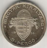 1938. 5P "Szent István" ezüst T:2+
