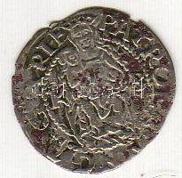 1555. Ferdinánd I. denár ezüst ÉH 745a kettős veret!! RR!! T:2/2-