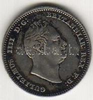 Nagy-Britannia 1836. 4P William IV. "zöld csütörtök" ezüst T:2/3+