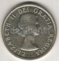 Kanada 1957. 1$ "Kenu" ezüst T:1/2