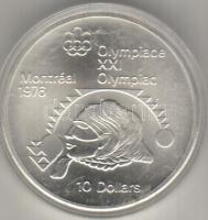 Kanada 1976. 10$ "Olympia" ezüst T:1