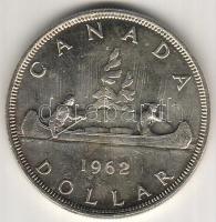 Kanada 1962. 1$ "Kenu" ezüst T:1/2