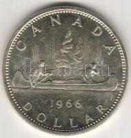 Kanada 1966. 1$ "Kenu" ezüst T:1/2